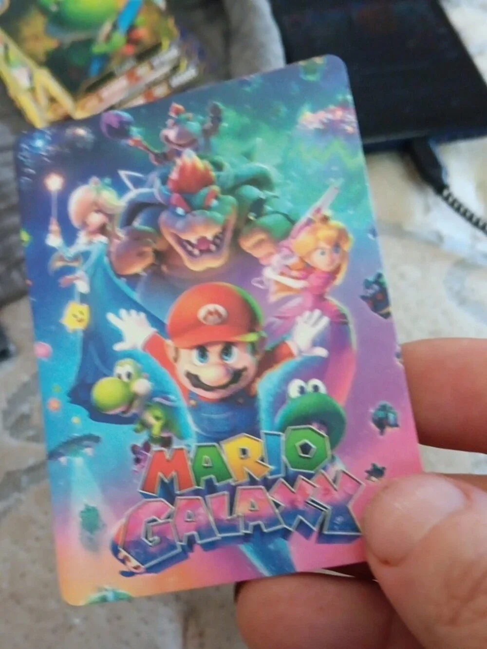 Nintendo Mario Racing Card – Red, Blue, Yellow Accents